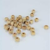 Hobigram Krem Rengi Ahşap Boncuk 8 mm 1 Paket 100 Gram