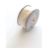 Hobigram Krem Rengi Organze Kurdele 3 cm-ORG-1006
