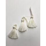 Hobigram Krem Tekli Saçak Püskül 4 Cm 5 Adet