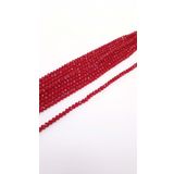 Hobigram Mat Koyu Kırmızı Kristal Boncuk 8 mm - 11012102069