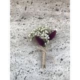 Hobigram Mor Pamuk Otlu Cipsolu Damat Yaka Çiçeği