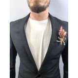 Hobigram Pembe Cipsolu Pamuk Otlu Damat Yaka Çiçeği