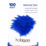 Hobigram Premium Yapay Kuş Tüyü 100 Adet Lacivert Ekonomik Paket Nikah Düğün Parti