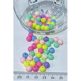 Hobigram Rengarenk Yuvarlak Plastik Boncuk 1 Paket 20 Gram