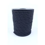 Hobigram Siyah Kordon İp 6 mm 10 Metre