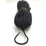 Hobigram Siyah Kordon İp 8 mm 1 metre-KHC-1022