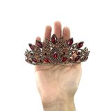 Hobigram Sophia Kırmızı Kristal Taşlı Kına Ve Gelin Tacı