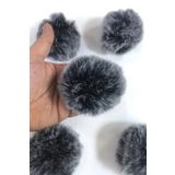 Hobigram Tavşan Tüyü Peluş Ponpon Çanta Ayakkabı Süsleme Tüyü Kırçıllı 1 Adet