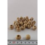 Hobigram Vernikli Doğal Ahşap Boncuk 11 mm