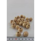 Hobigram Vernikli Doğal Ahşap Boncuk 15 mm