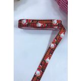 Hobigram Yeniyıl 2023 Hediye Paketleme Kurdelesi Ekoseli Noel Baba