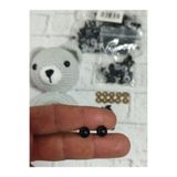 HOBİKİDS 8 mm Amigurumi Vidalı Göz, 10 Çift (20 ADET)