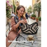 Hobilankahandmade Hasır Çanta - --Siyah
