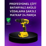 Hobilinka 12V Akülü Matkap | 20-30 Nm Tork, Çift Hız Ayarı ve LED Işık