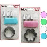Hobilinka 8pcs Pasta Süsleme Seti - 3-Kurabiye Kalıp=yuvarlak - Çiçek 1-Krema Torbası - 3-Metal+1-Pls.u - 001-Renkli