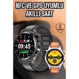 Hobilinka Akıllı Saat Titreşimli Pusula Nabız ve Tansiyon Ölçer Nfc Uyumlu - 35 - 48 mm - 1 - 01P-Pembe