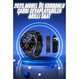 Hobilinka Akıllı Saat Yeni Nesil Üç Kordonlu Nabız Ölçer Çağrı Cevaplama - 1