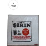 Hobilinka Beyaz Kalın Atlet Poşet Büyük Boy 30X57 cm 1 kg 3 Paket (Takriben 135 Adet) - 30 x 57 cm