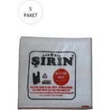 Hobilinka Beyaz Kalın Atlet Poşet Büyük Boy 30X57 cm 1 kg 5 Paket (Takriben 225 Adet) - 30 x 57 cm