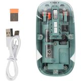 Hobilinka Bluetooth ve 2.4g USB Destekli Pilli Kablosuz Şeffaf Mouse - 1