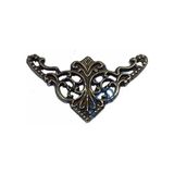 Hobilinka Dekoratif Köşe Süsü, Köşelik - Küçük, 19X34MM, Antik, 1 Adet - Renkli