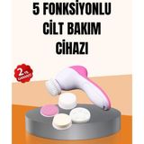 Hobilinka Derin Temizleme ve Masaj Için 5 Başlıklı Yüz Cilt Bakım Aleti - Renkli