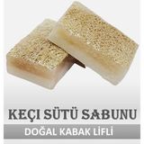 Hobilinka Doğal Kabak Lifli Keçi Sütü Sabunu - 1 Adet