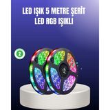 Hobilinka Enerji Tasarruflu Rgb Şerit LED 5 Metre - Renkli