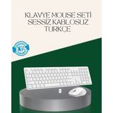 Hobilinka Ergonomik Kablosuz Klavye Mouse Takımı - Tam Boy, Sessiz ve Güvenilir