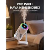 Hobilinka Gökyüzü Projektörlü Buhar Makinesi Ev Ofis ve Araç Uyumlu Yeni Nesil - Renkli