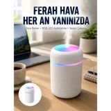 Hobilinka Hava Nemlendirici Buhar Makinesi LED Işıklı USB Dekoratif Nemlendirici Yeni Nesil - Renkli