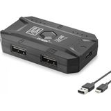 Hobilinka M1 Pro Mobil Oyun Klavye Mouse Dönüştürücü Adaptör Bluetooth 5.0 Type-C Siyah