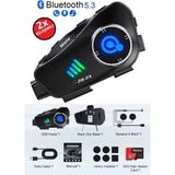 Hobilinka Q28 2x 2 Eşleşmeli Motosiklet Kask Bluetooth Kulaklık 1080P Kamera Su Geçirmez Intercom - Renkli