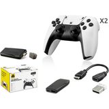 Hobilinka Retro Oyun Stick HDMI Çift Gamepad Seti 2.4g Kablosuz - Beyaz HD331 - Renkli