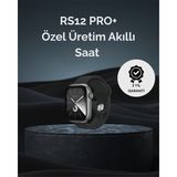 Hobilinka RS12 Pro+ 2025 Serisi Uzun Şarj Süreli Garantili Full Ekranlı Özel Üretim Akıllı Saat – 2gb - 35 - 48 mm - 01P-Pembe