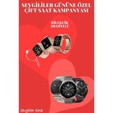 Hobilinka Sevgiliye Özel Yeni Nesil Akıllı Saat Çiftlere Özel Kampanya Çift Saatleri - 35 - 48 mm - 1 - Çok Renkli