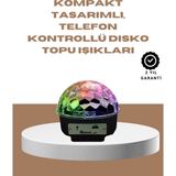 Hobilinka Taşınabilir Bluetooth Disko Topu Uzaktan Kumandalı Işık Efektleri