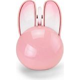 Hobilinka Tavşan Figürlü Kablosuz Mouse Pil Dahil Etiket Hediyeli Pembe - 1 - Renkli
