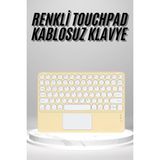 Hobilinka Touchpad Uyumlu Bluetooth Klavye Slim Kablosuz Wifi Q Klavye