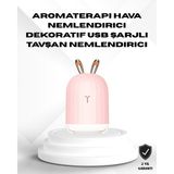 Hobilinka Ultrasonik Hava Nemlendirici 200 ml Aroma Difüzör LED Işıklı Sessiz - Ahşap