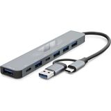 Hobilinka USB Type-C 3.0 Hub 7 Port Gri HDX7827 - 1