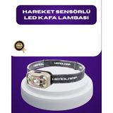 Hobilinka Wave Sensörlü LED Kafa Lambası Şarjlı Ayarlanabilir Işık - 1 - 0 - Siyah