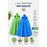 HOBİLON (2 Adet) Mikrofiber Mop Başlığı - Mikrofiber Havlu - Çizmez & Koku Yapmaz & Süper Su Emici Paspas Başlığı