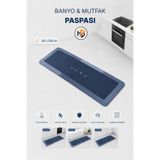 HOBİLON 40×120 Cm Banyo Mutfak için Kaydırmaz Taban Banyo Mutfak Matı Paspas