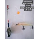 Hobimexpress Kurşun Arkası 100 gr Hazır Avcı Takım At-Çek Palamut - Lüfer - Çinekop