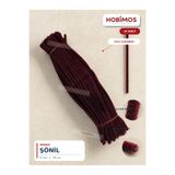 Hobimos 10 Adet Bordo Şönil Tel - 6 mm x 30 cm - Tüylü Çubuk Çiçek ve Hobi Malzemesi