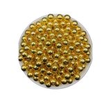 Hobimos 100 Adet 10 mm Gold Renk Ccb Metal Görünümlü Akrilik Plastik Boncuk