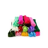 Hobimos 100 Adet - 10 Renk 10 ar Adet Toplam 100 Adet Şönil 30cm, Tüylü Peluş Kadife Tel, Oyuncak, El İşi, Çiçek, Süsleme