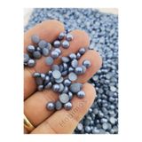 Hobimos 100 Adet 6 mm Buz Mavi Renkli Plastik Yarım İnci Boncuk - Deliksiz Süs ve Aksesuar Boncuğu