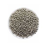 Hobimos 1000 Adet 6 mm Gümüş Renk Ccb Metal Görünümlü Akrilik Plastik Boncuk